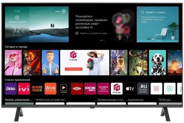 43" (108 см) Телевизор LG 43UR78006LK